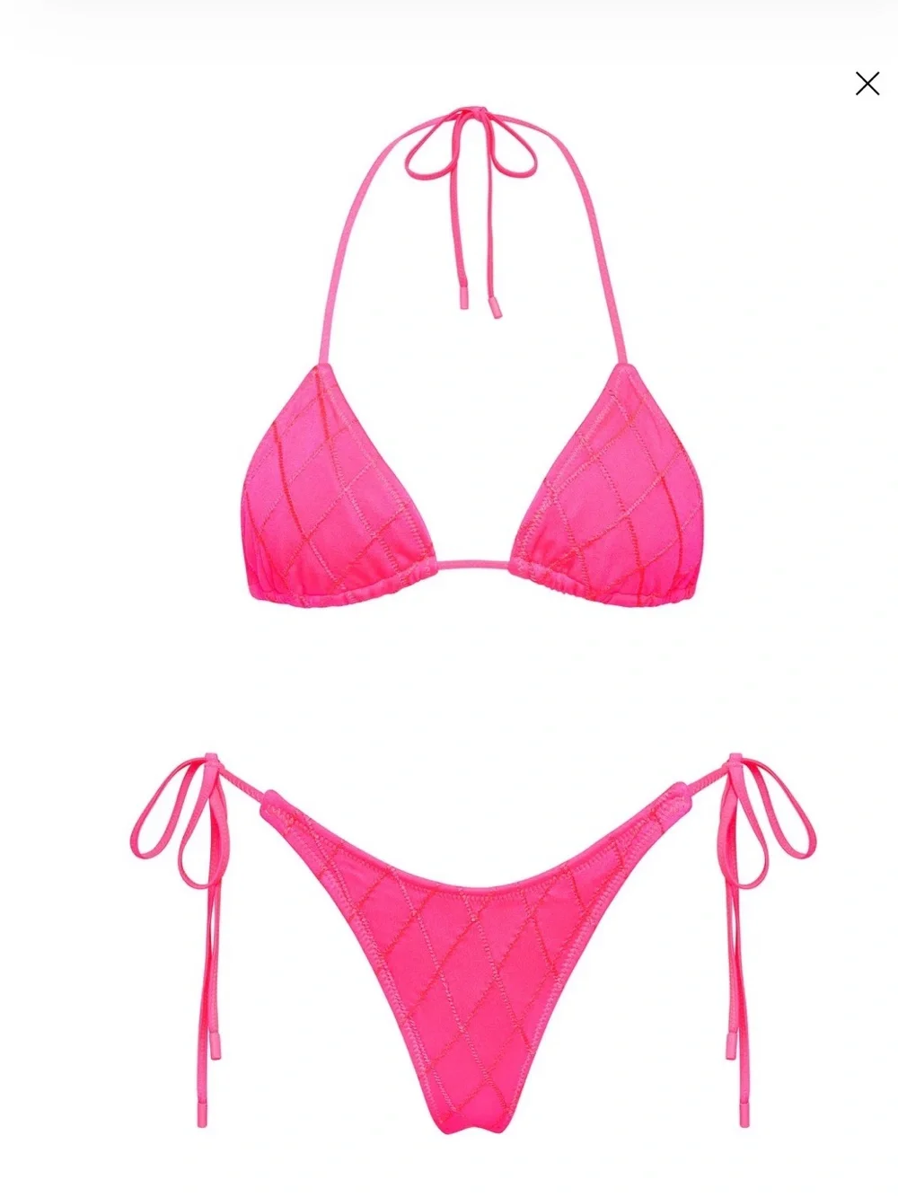 New Triangl VINCA - MENDE PINK TRIANGLE BIKINI SET